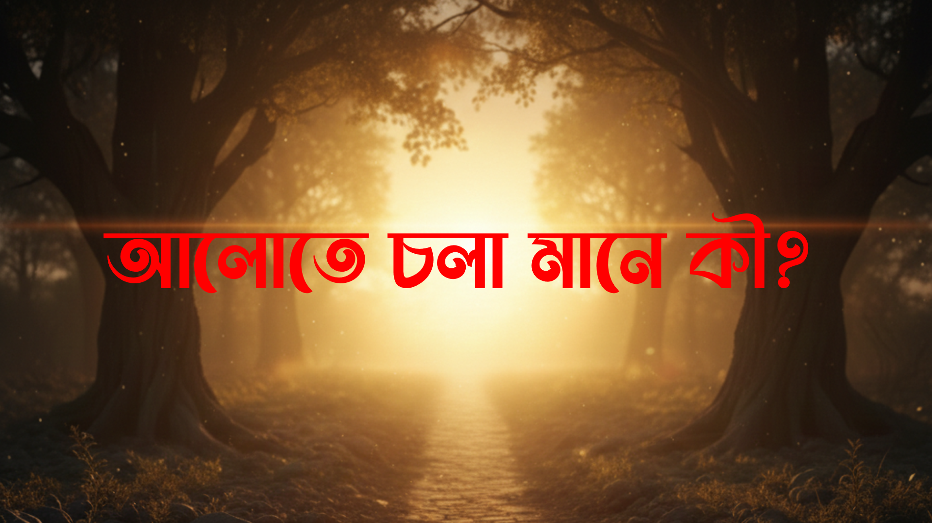 আলোতে চলা মানে কী?