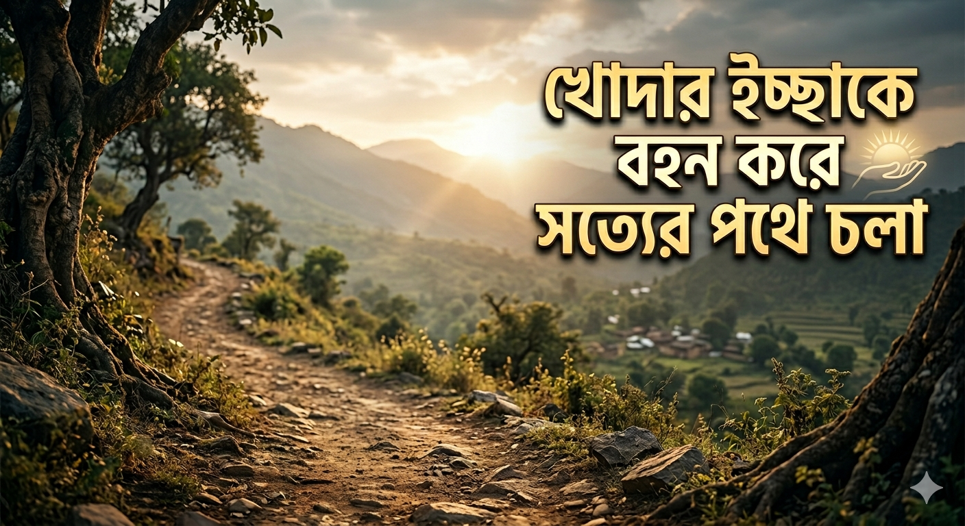 খোদার ইচ্ছাকে বহন করে সত্যের পথে চলা