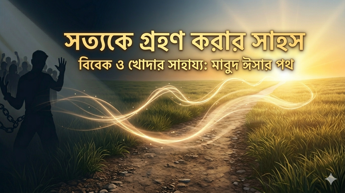 সত্যকে গ্রহণ করার সাহস: বিবেক ও খোদার সাহায্য